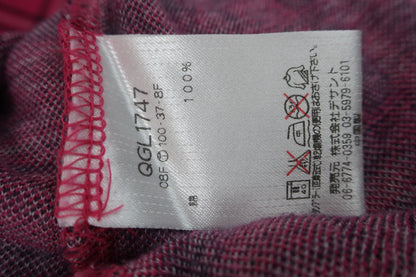 le coq sportif(ルコックスポルティフ) ポロシャツ ピンクネイビーチェック レディース M B-5