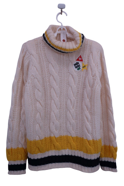 le coq sportif(ルコックスポルティフ) ハイネックセーター 白 レディース M A-1