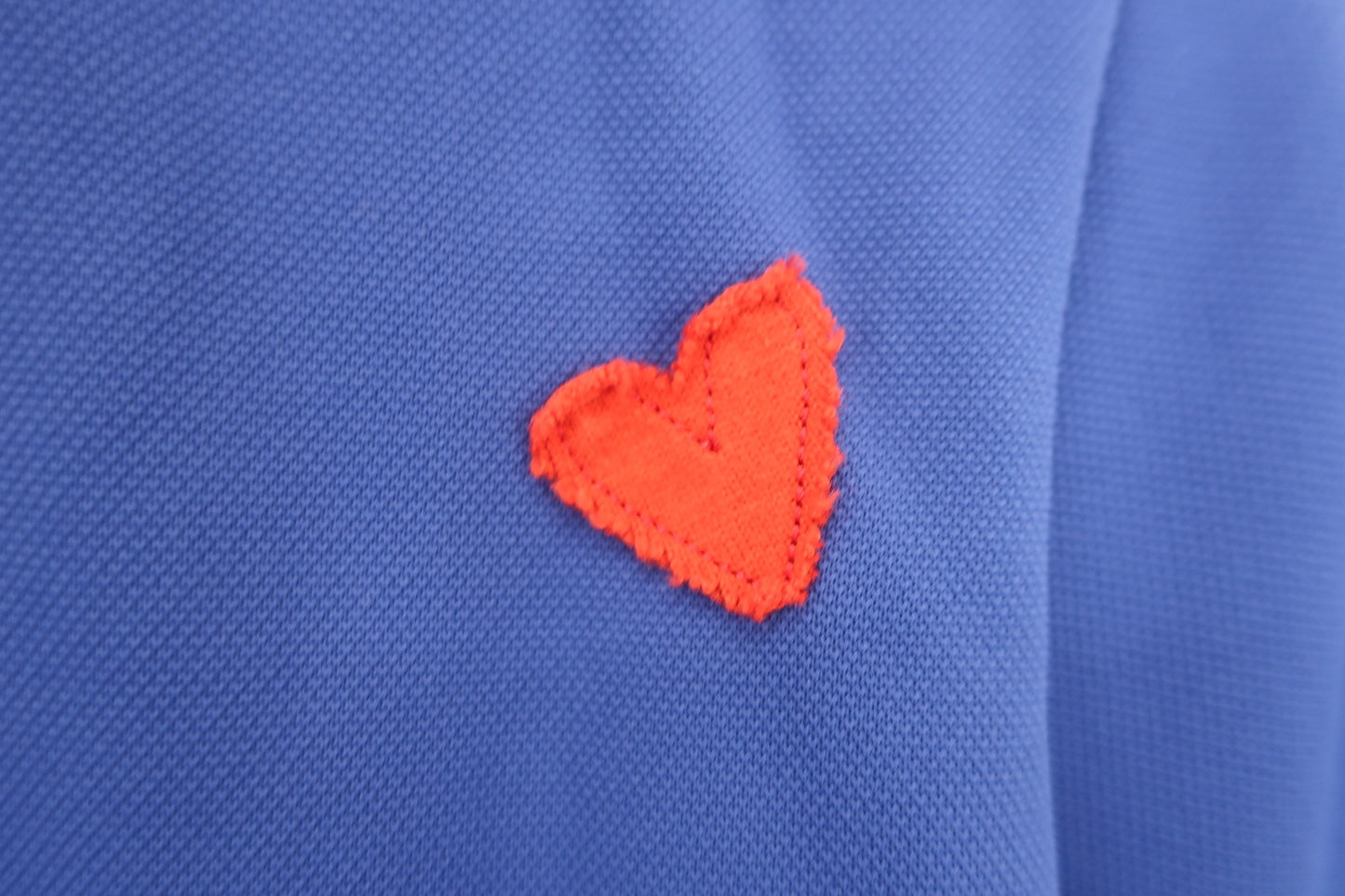 le coq sportif(ルコックスポルティフ) ハーフジップポロシャツ 青白 レディース M A-7