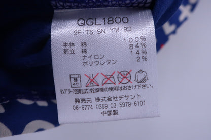 le coq sportif(ルコックスポルティフ) ポロシャツ 紫白文字柄 レディース M B-6