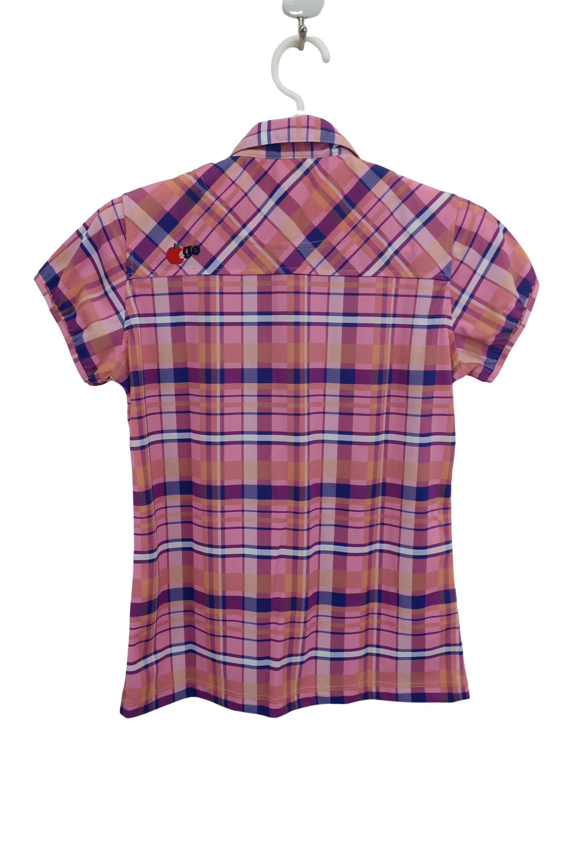 le coq sportif(ルコックスポルティフ) ポロシャツ ピンク系チェック レディース M A-6