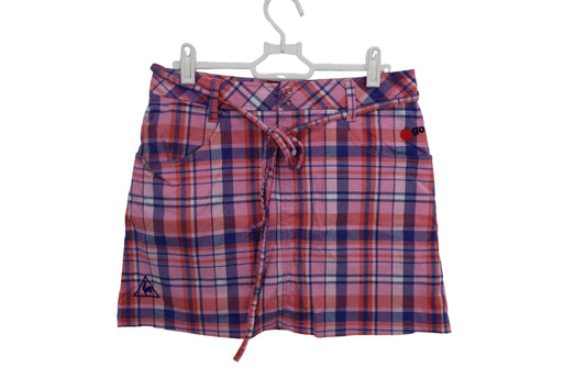 le coq sportif(ルコックスポルティフ) パンツ一体型スカート ピンクチェック レディース 9 B-1