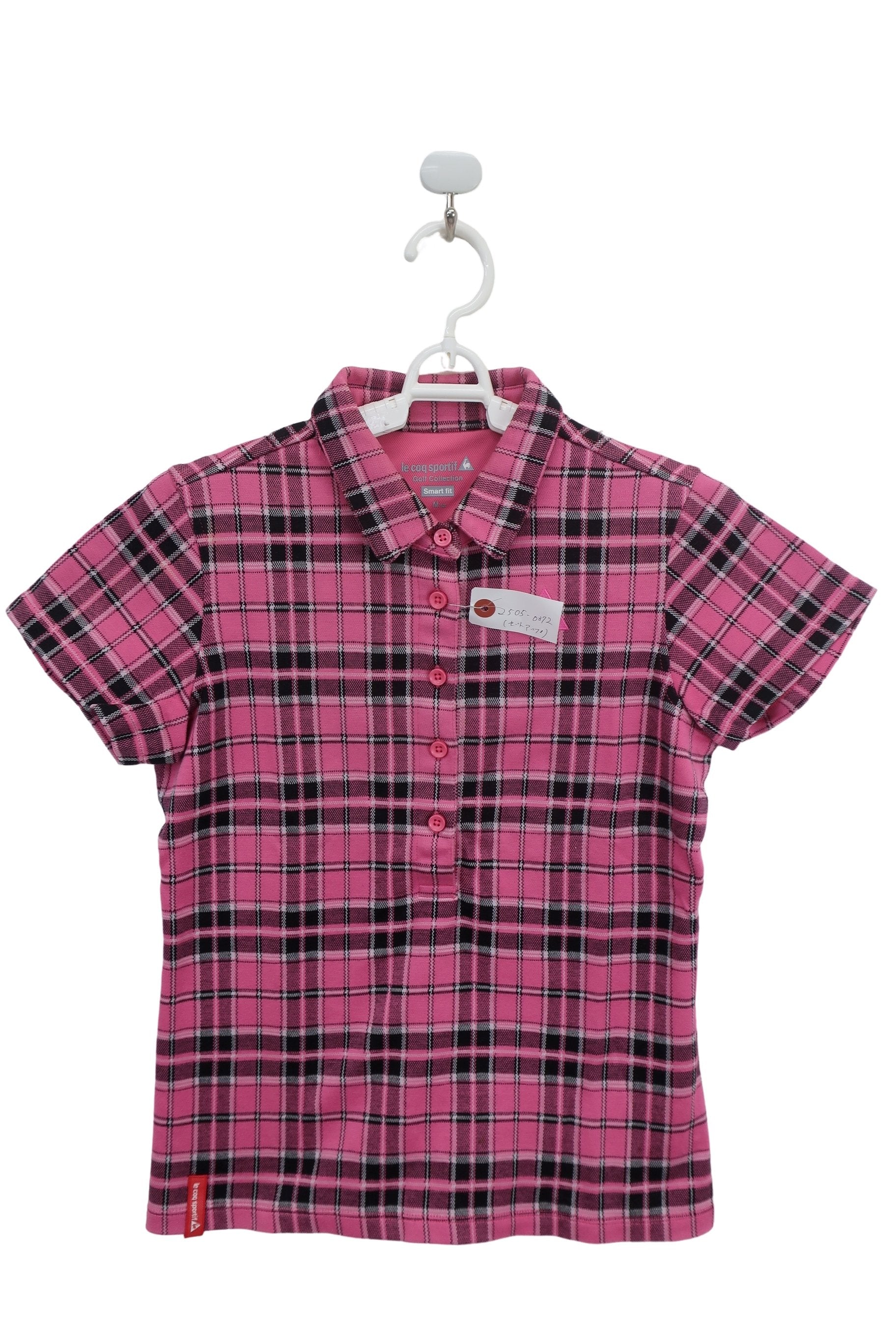 le coq sportif(ルコックスポルティフ) ポロシャツ&スカート セットアップ ピンクチェック レディース M / 9 A-2