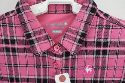 le coq sportif(ルコックスポルティフ) ポロシャツ&スカート セットアップ ピンクチェック レディース M / 9 A-3