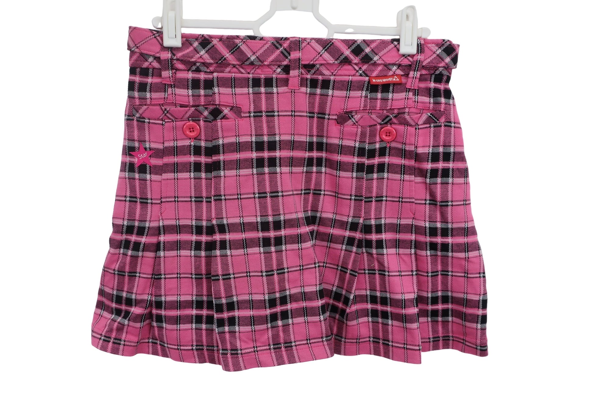 le coq sportif(ルコックスポルティフ) ポロシャツ&スカート セットアップ ピンクチェック レディース M / 9 A-8