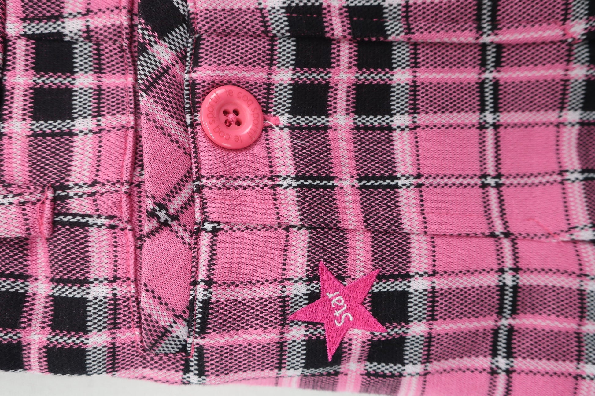 le coq sportif(ルコックスポルティフ) ポロシャツ&スカート セットアップ ピンクチェック レディース M / 9 A-9