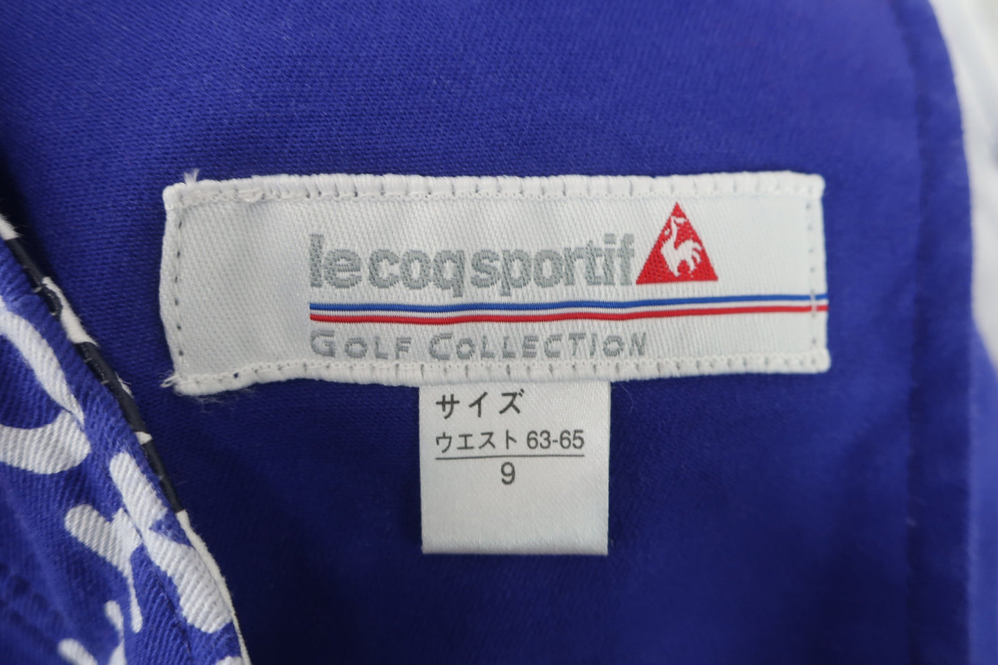 le coq sportif(ルコックスポルティフ) スカート(インナーパンツ付き) 青紫白文字柄 レディース 9 A-6