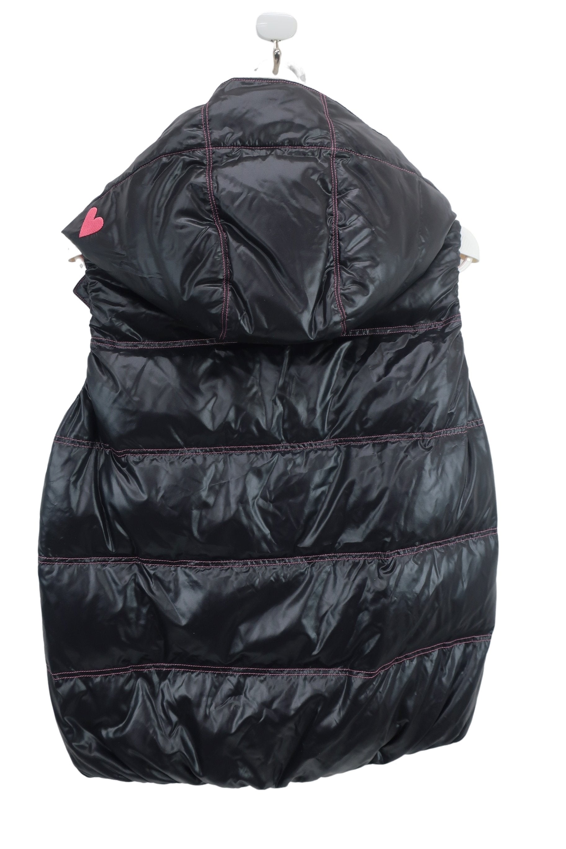 le coq sportif(ルコックスポルティフ) ダウンベスト 黒ピンク レディース M B-6