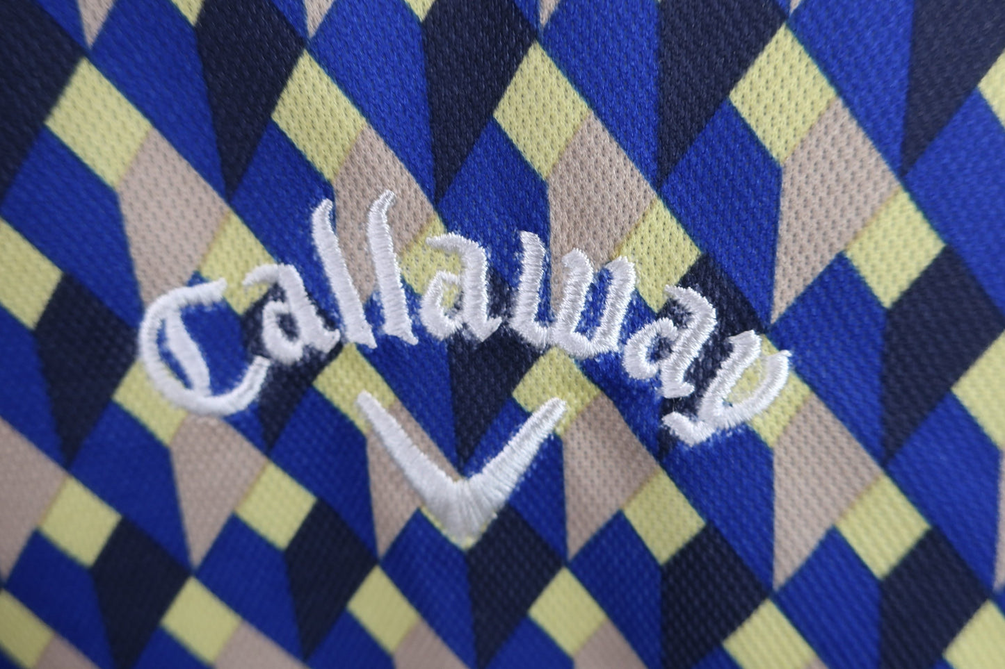 Callaway(キャロウェイ) 長袖ポロシャツ 青黄色総柄 メンズ L 241-6956507 A-2