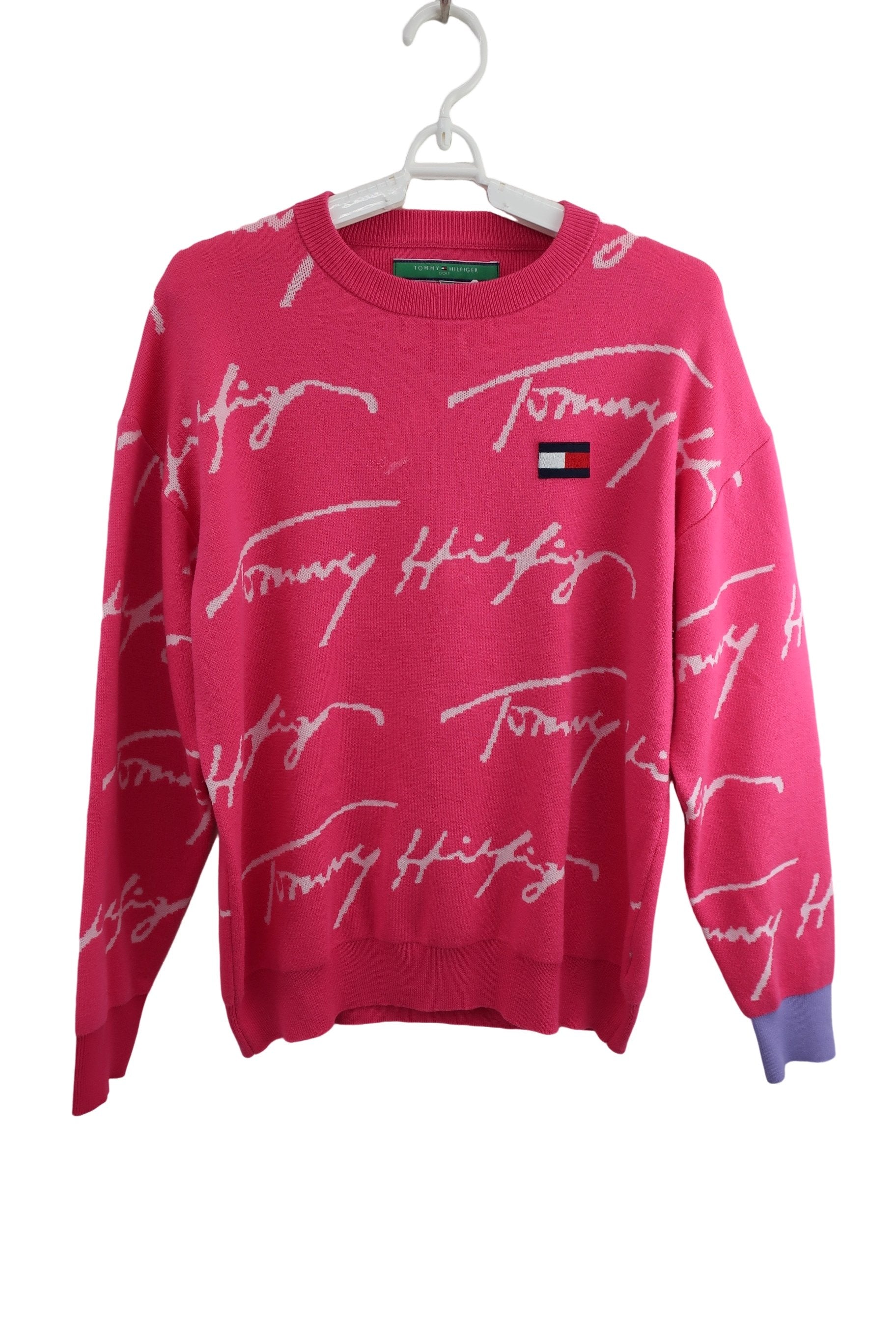TOMMY HILFIGER GOLF(トミーヒルフィガーゴルフ) セーター ピンク レディース LL A-1