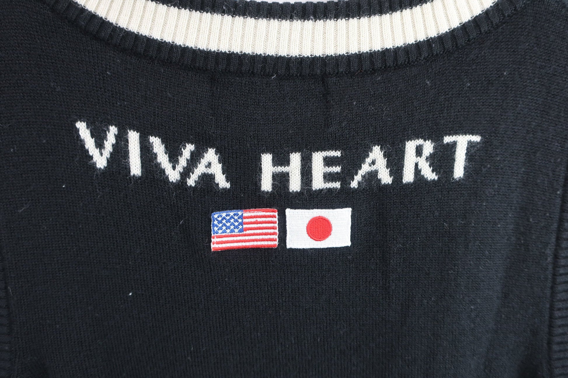 VIVA HEART(ビバハート) ニットベスト 黒 レディース 44 B-6