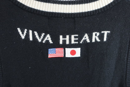 VIVA HEART(ビバハート) ニットベスト 黒 レディース 44 B-6