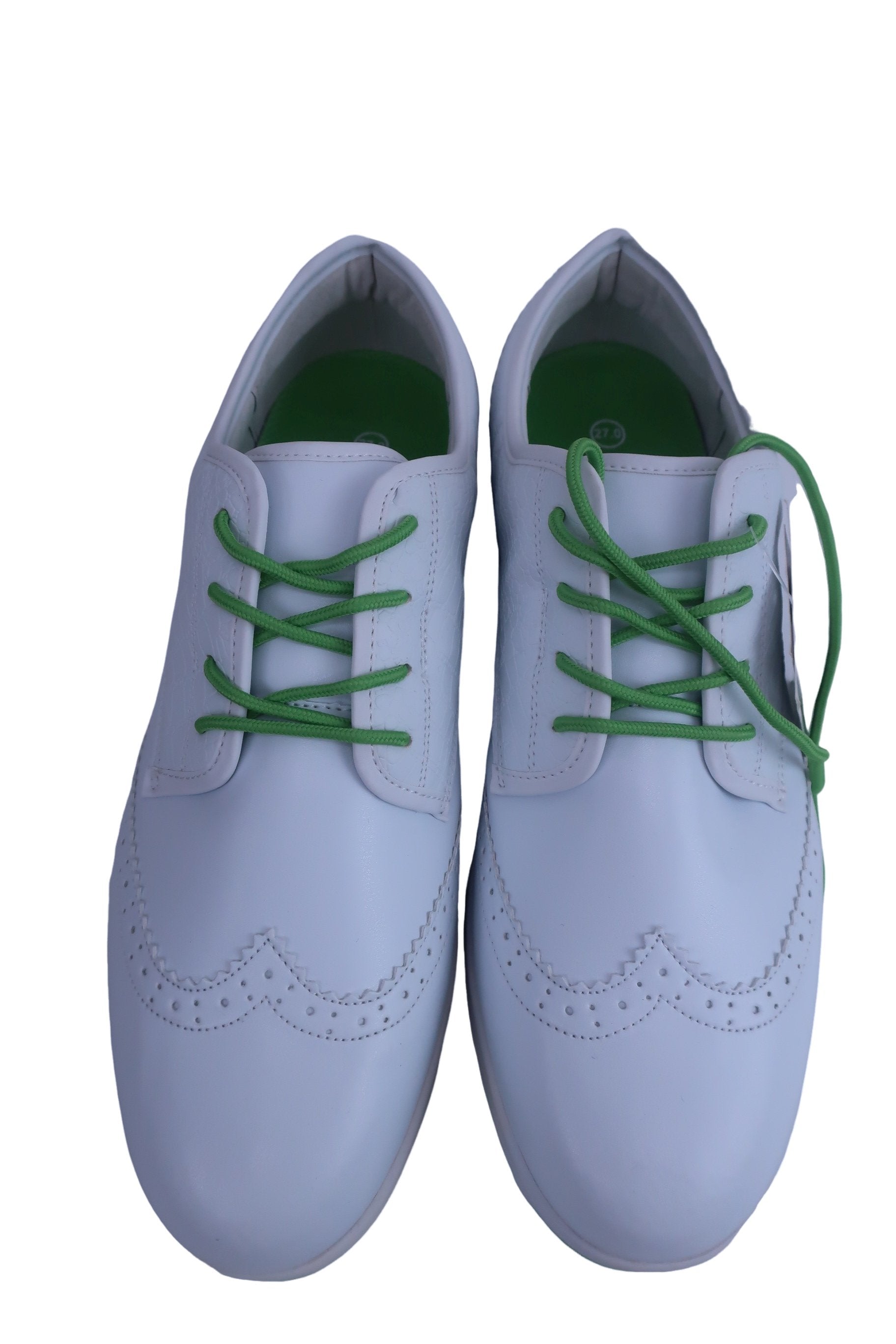 Foot Tech ゴルフシューズ 白黄緑 メンズ 27.0cm FT-303 N-2