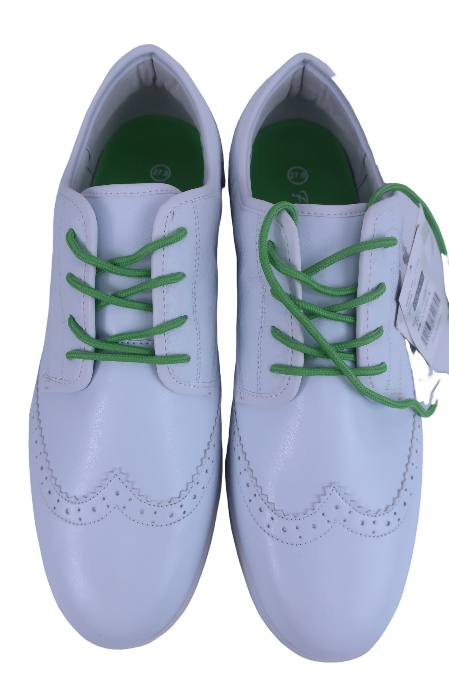 Foot Tech ゴルフシューズ 白黄緑 メンズ 27.0cm FT-303 N-4