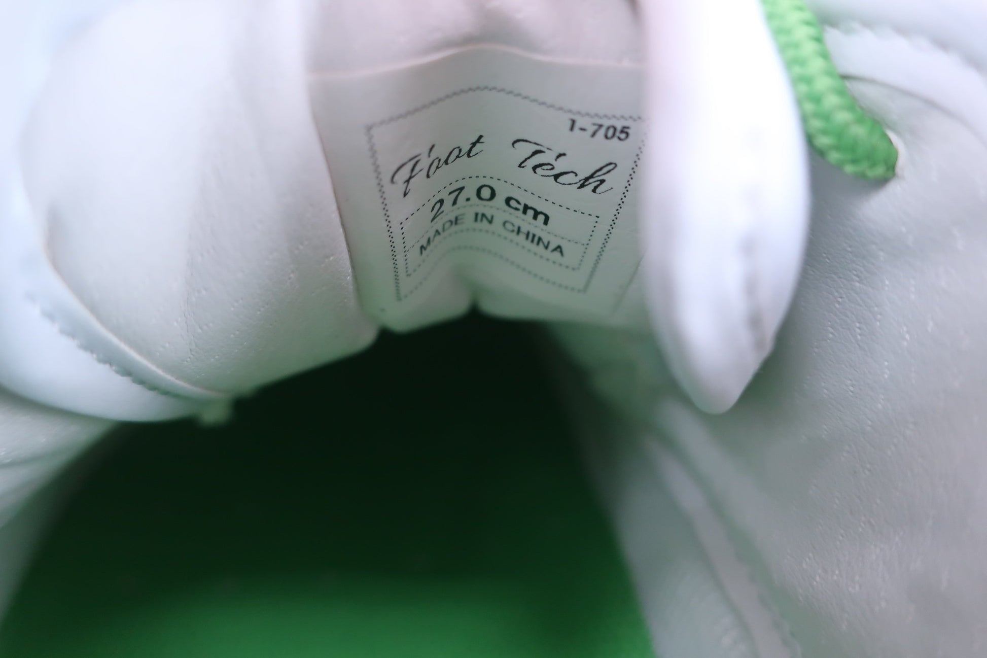Foot Tech ゴルフシューズ 白黄緑 メンズ 27.0cm FT-303 N-10