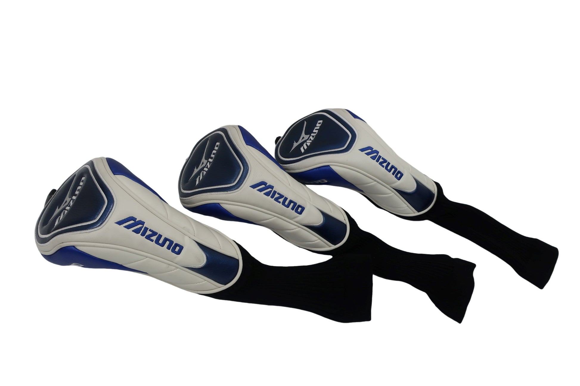 MIZUNO(ミズノ) ヘッドカバー3点セット 白青 FW用×3 B-1