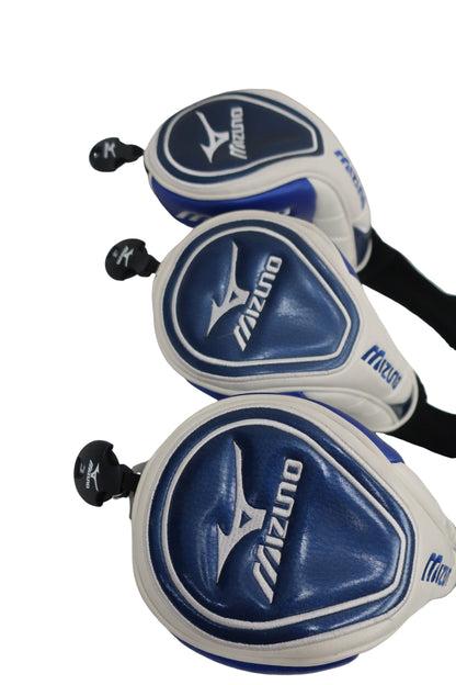 MIZUNO(ミズノ) ヘッドカバー3点セット 白青 FW用×3 B-2
