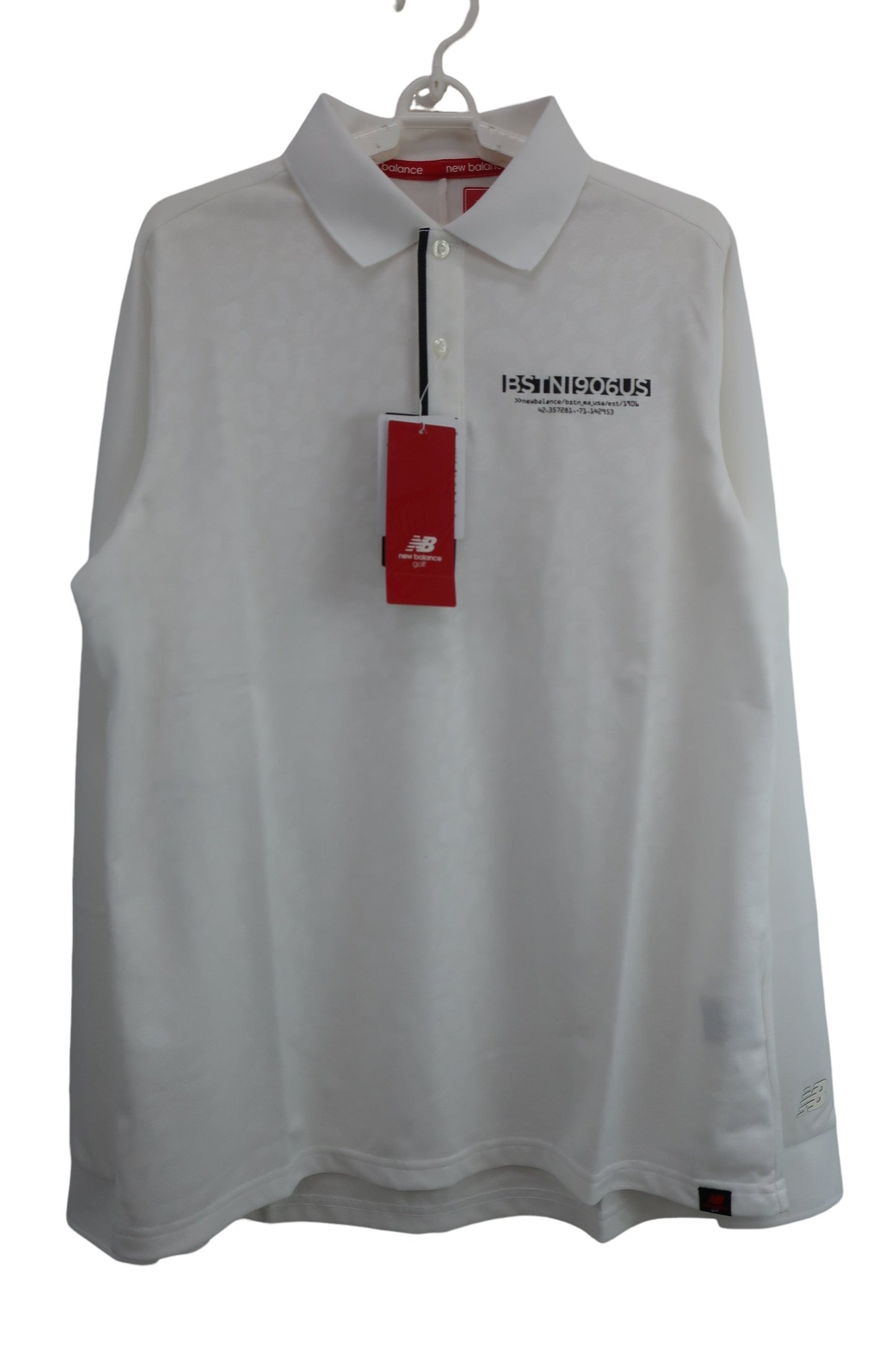 New Balance golf(ニューバランスゴルフ) ポロシャツ 白 メンズ 6 012-9261001 N-1