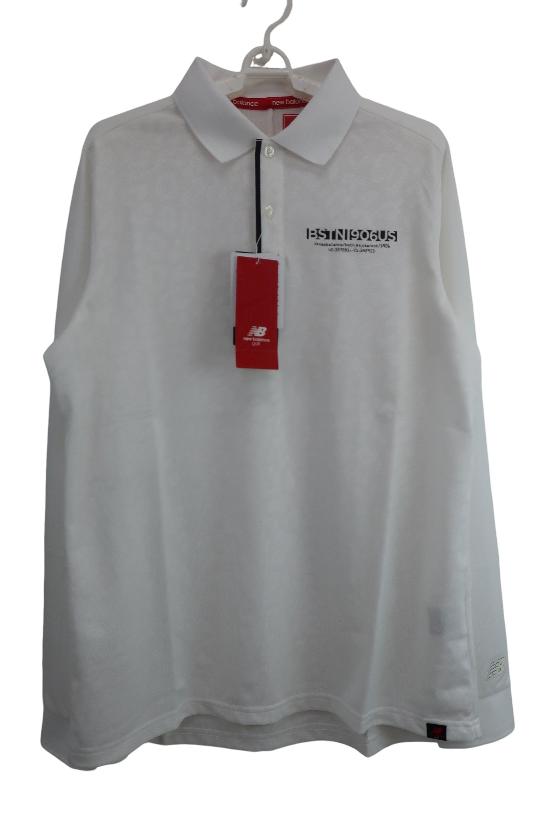 New Balance golf(ニューバランスゴルフ) ポロシャツ 白 メンズ 6 012-9261001 N-1