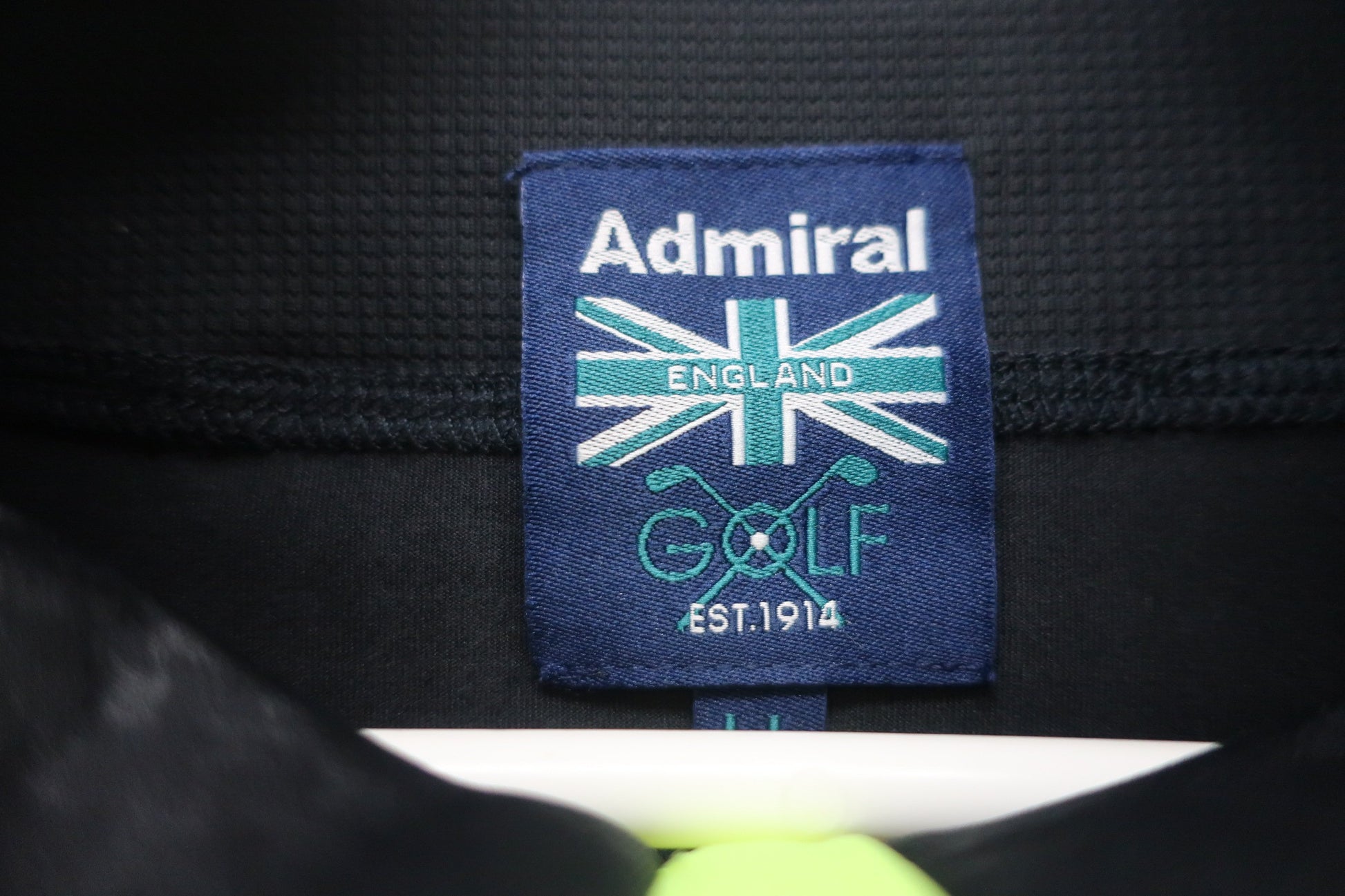 Admiral(アドミラル) 長袖ハーフジップシャツ 黒千鳥柄 メンズ LL ADMA968 N-4