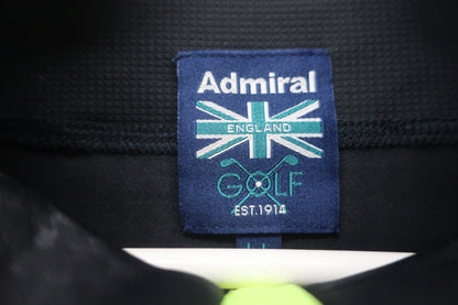 Admiral(アドミラル) 長袖ハーフジップシャツ 黒千鳥柄 メンズ LL ADMA968 N-4