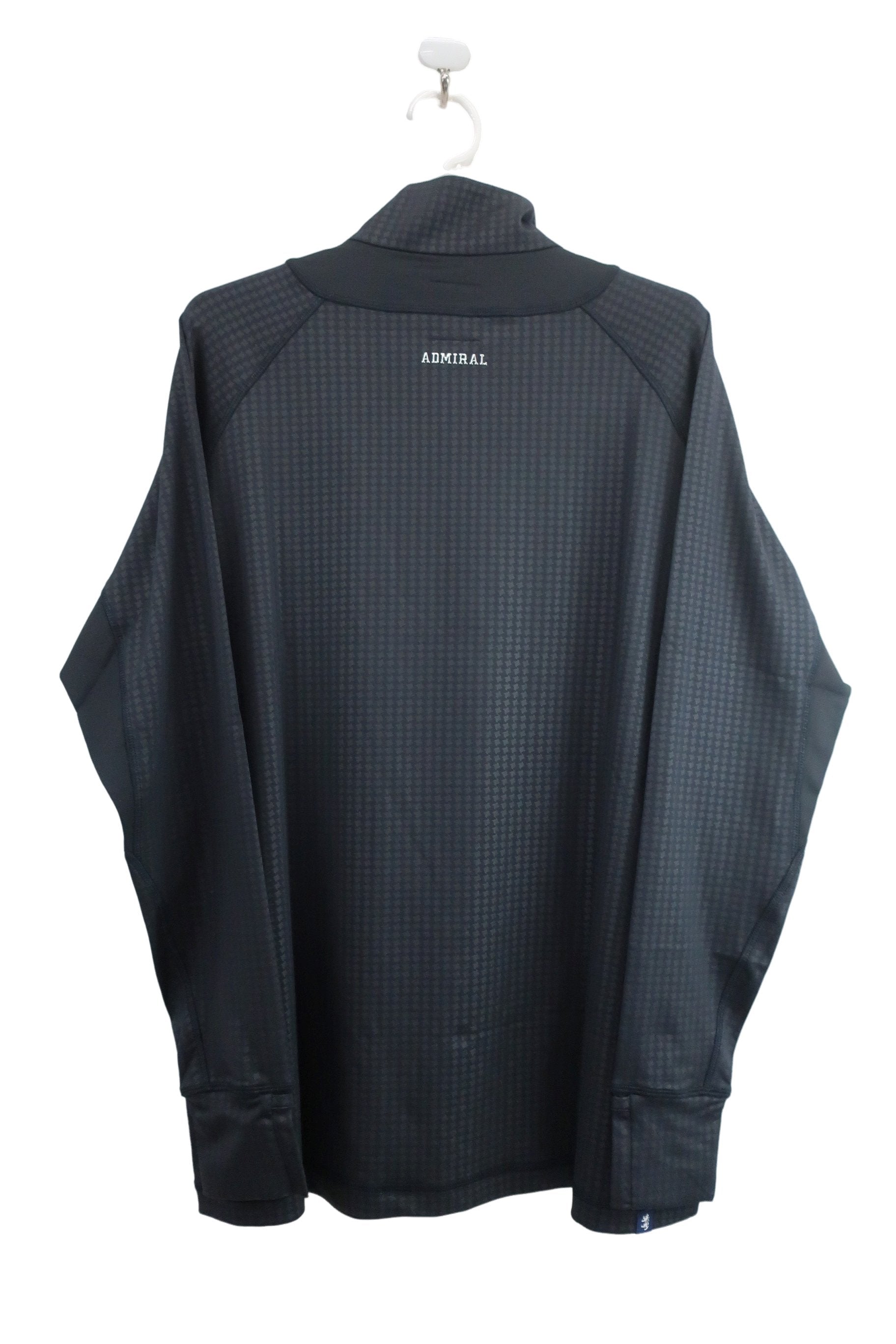 Admiral(アドミラル) 長袖ハーフジップシャツ 黒千鳥柄 メンズ LL ADMA968 N-5
