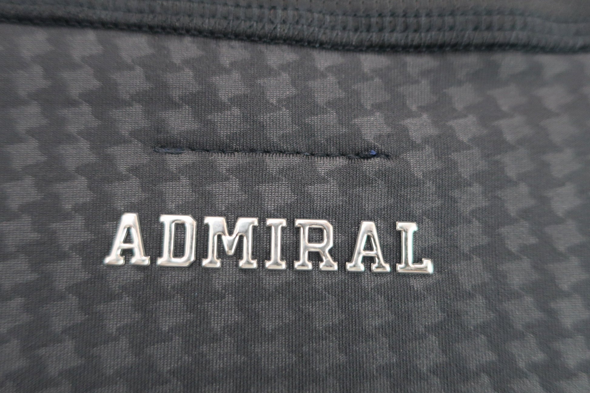 Admiral(アドミラル) 長袖ハーフジップシャツ 黒千鳥柄 メンズ LL ADMA968 N-6