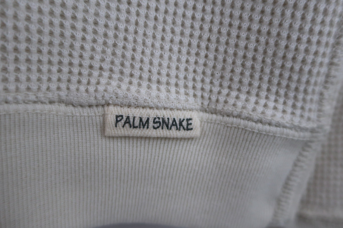PALM SNAKE(パルムスネイク) モックネックシャツ アイボリー メンズ L N-5