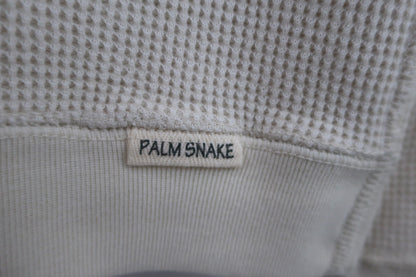 PALM SNAKE(パルムスネイク) モックネックシャツ アイボリー メンズ L N-5
