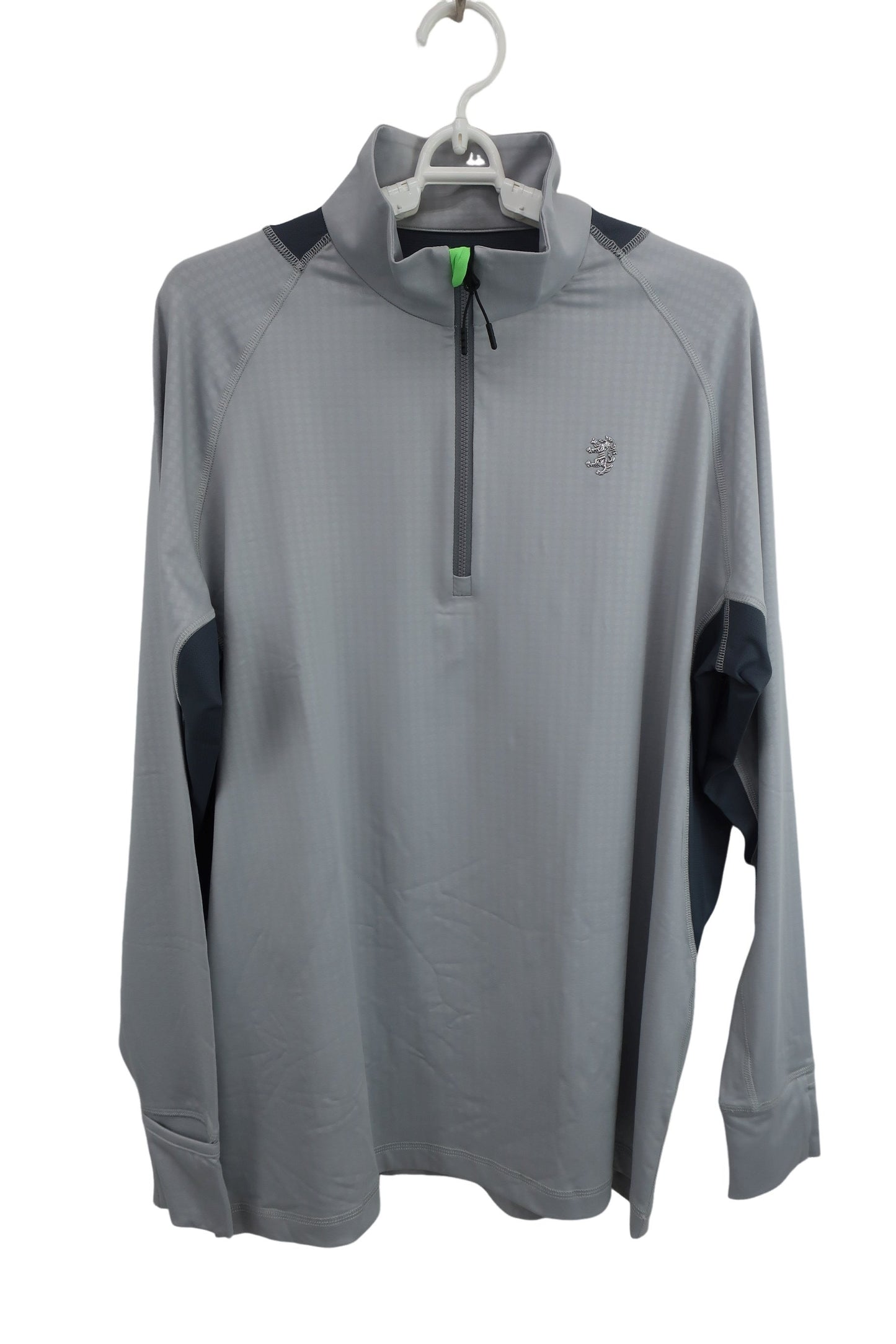 Admiral(アドミラル) 長袖ハーフジップシャツ グレー メンズ LL N-1