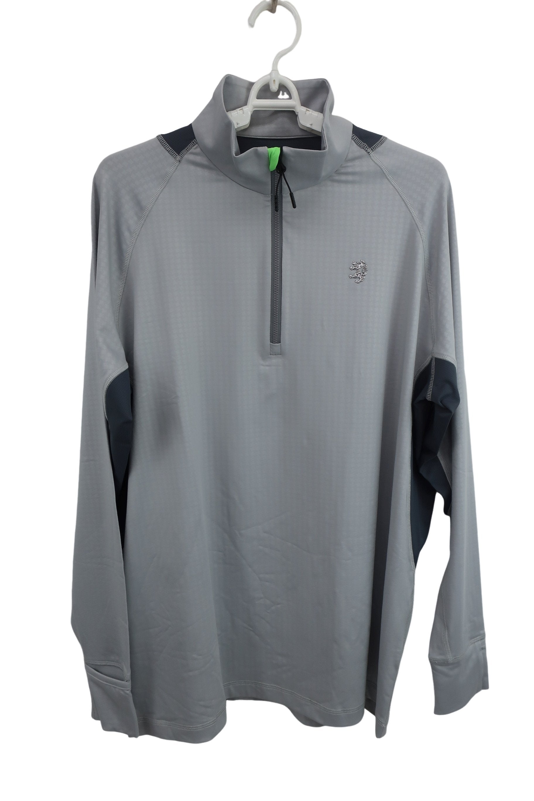 Admiral(アドミラル) 長袖ハーフジップシャツ グレー メンズ LL N-1