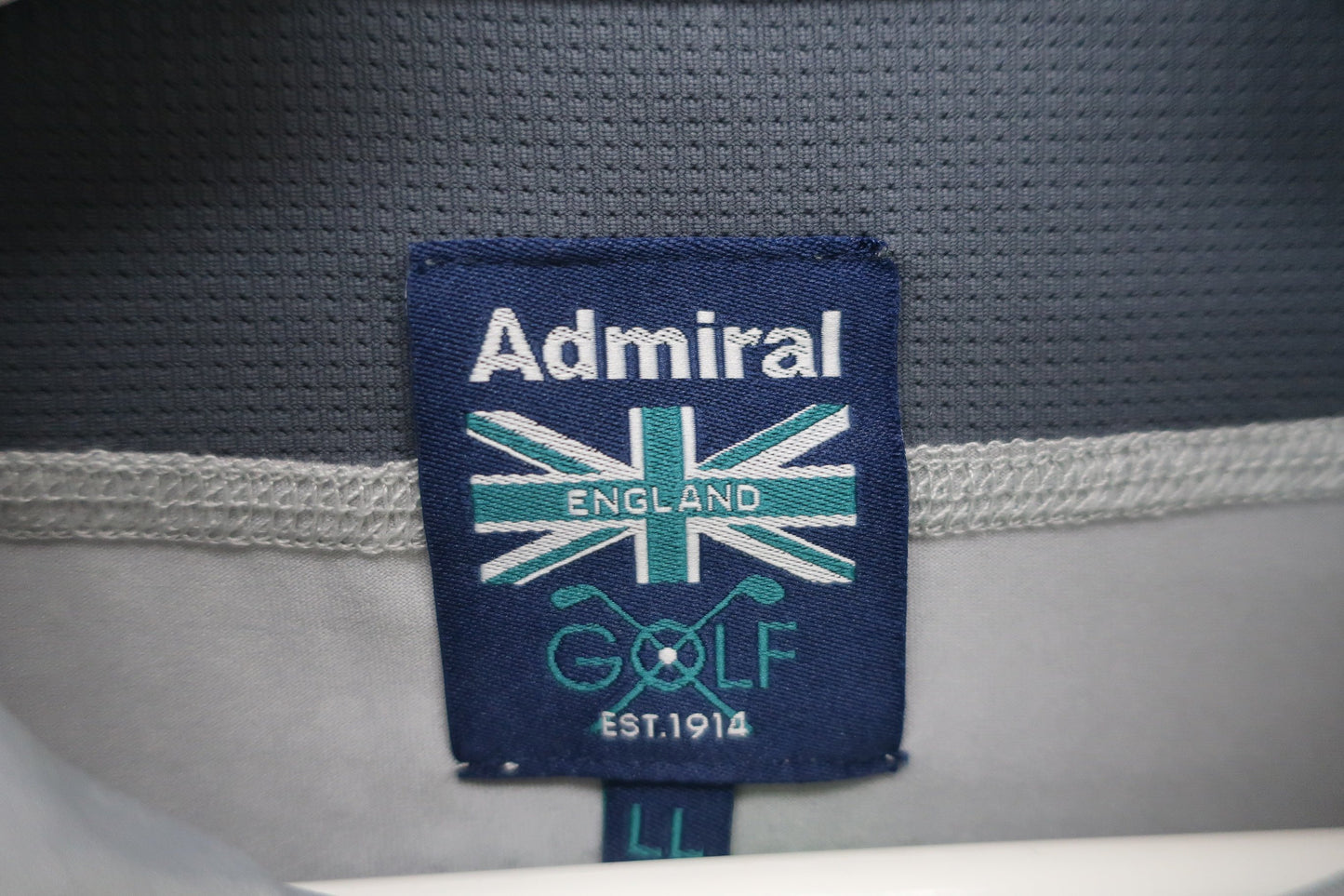 Admiral(アドミラル) 長袖ハーフジップシャツ グレー メンズ LL N-3