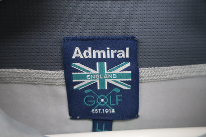 Admiral(アドミラル) 長袖ハーフジップシャツ グレー メンズ LL N-3