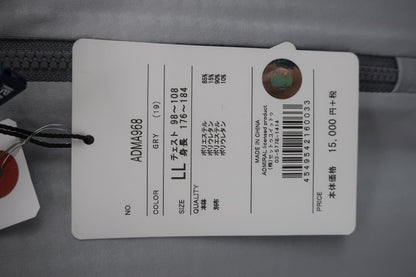 Admiral(アドミラル) 長袖ハーフジップシャツ グレー メンズ LL N-4