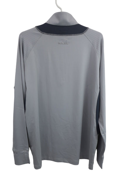 Admiral(アドミラル) 長袖ハーフジップシャツ グレー メンズ LL N-6