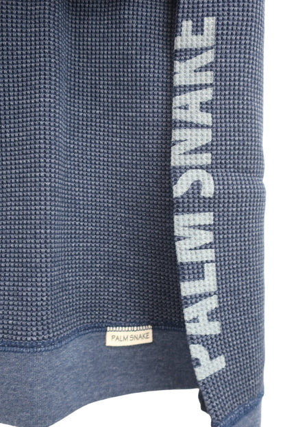 PALM SNAKE(パルムスネイク) モックネックシャツ ネイビー メンズ L N-5