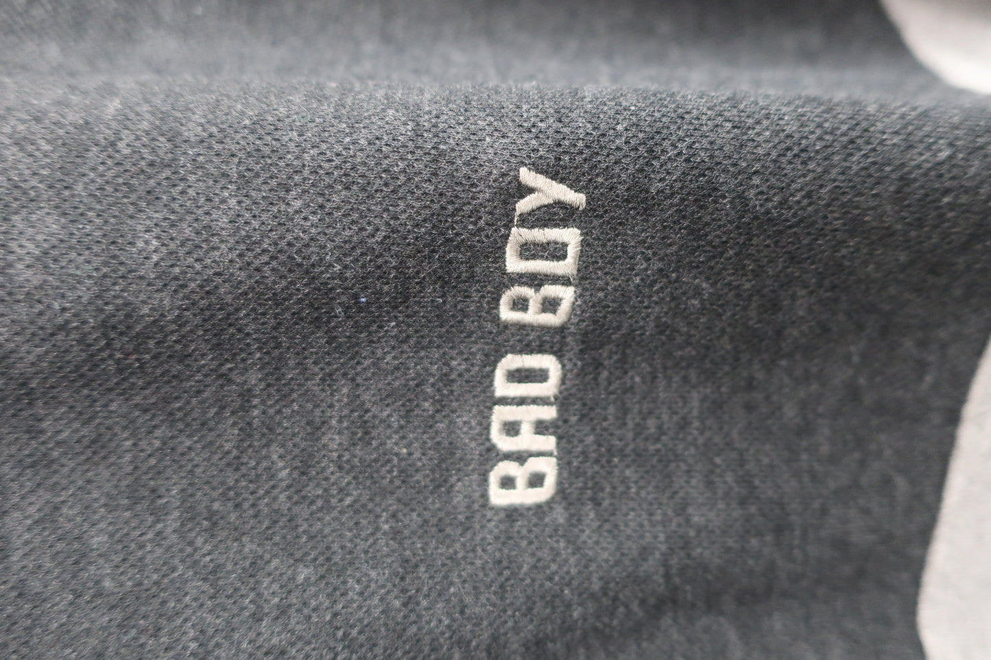 BAD BOY GOLF(バッドボーイ ゴルフ) 長袖ハーフジップシャツ 黒グレー メンズ O N-2