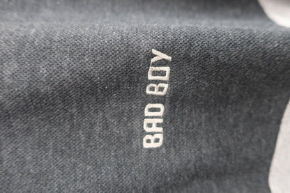 BAD BOY GOLF(バッドボーイ ゴルフ) 長袖ハーフジップシャツ 黒グレー メンズ O N-2