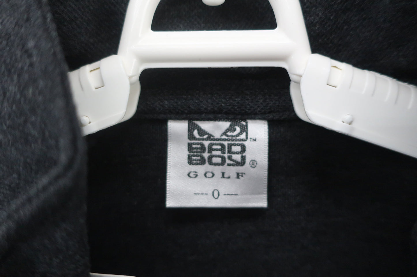 BAD BOY GOLF(バッドボーイ ゴルフ) 長袖ハーフジップシャツ 黒グレー メンズ O N-3