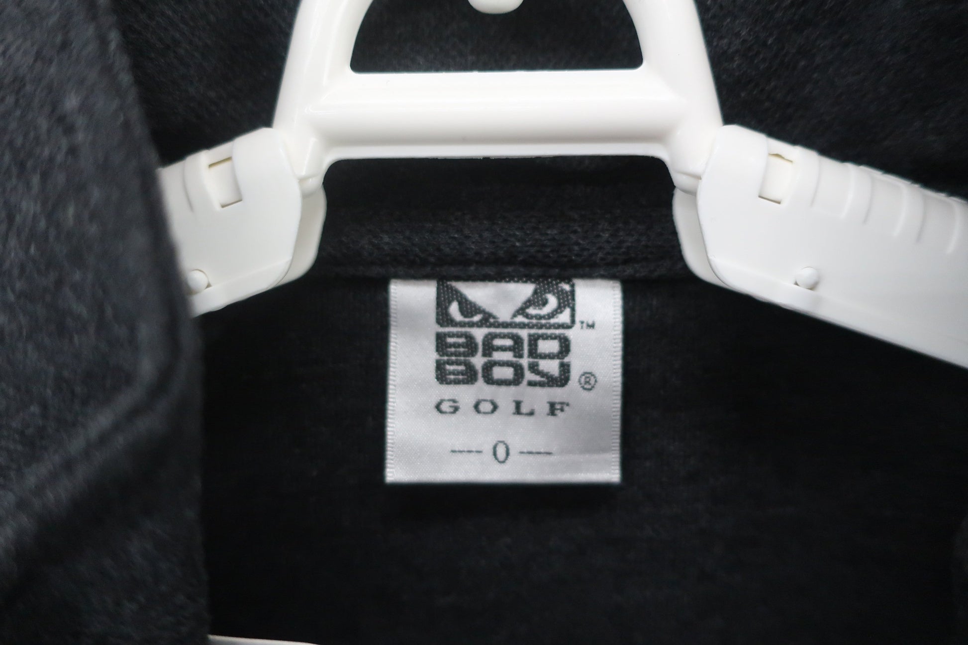 BAD BOY GOLF(バッドボーイ ゴルフ) 長袖ハーフジップシャツ 黒グレー メンズ O N-3