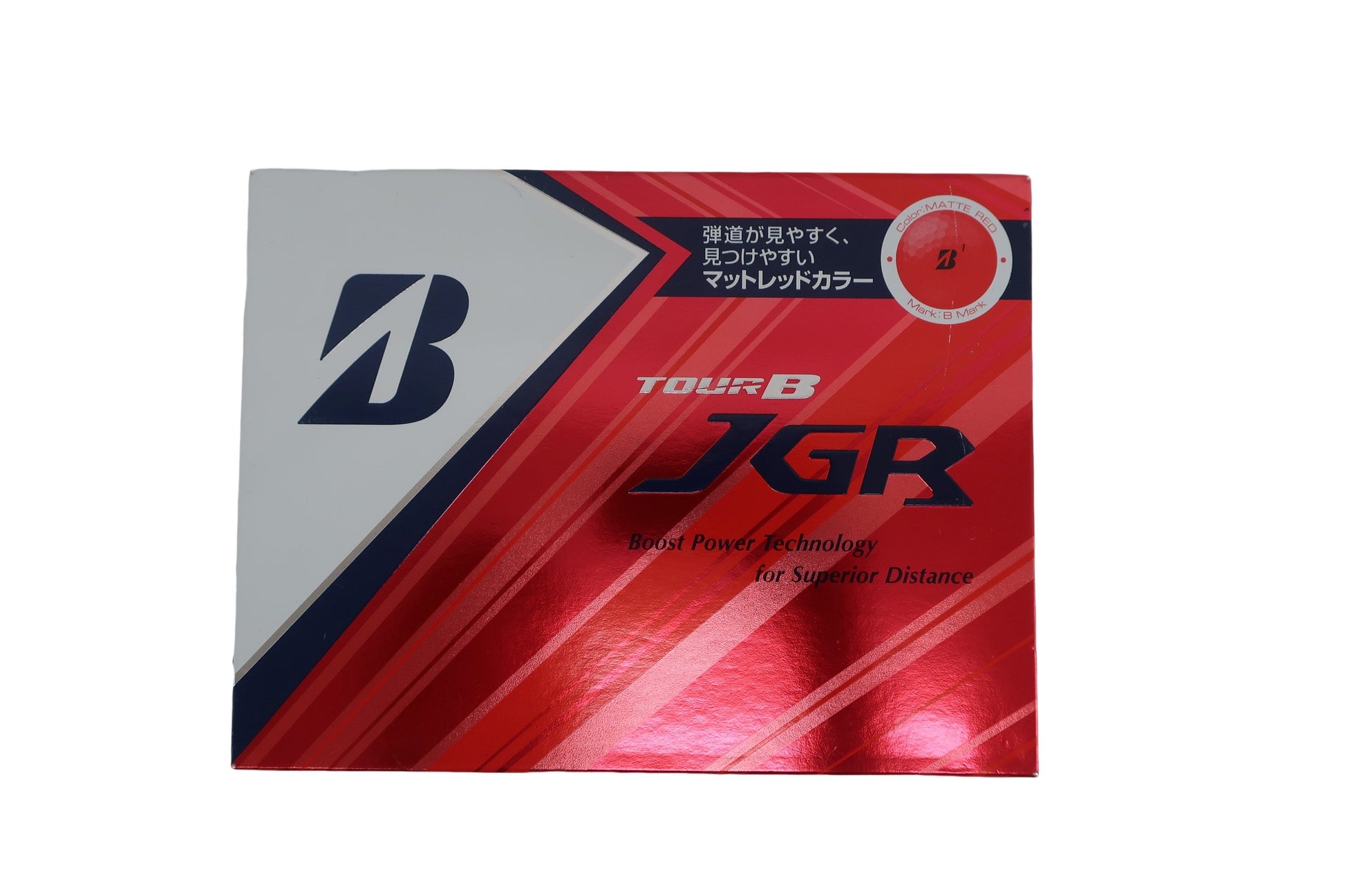 BRIDGESTONE GOLF(ブリヂストンゴルフ) ゴルフボール マットレッドカラー 1ダース TOUR B JGR 2018年モデル N-1