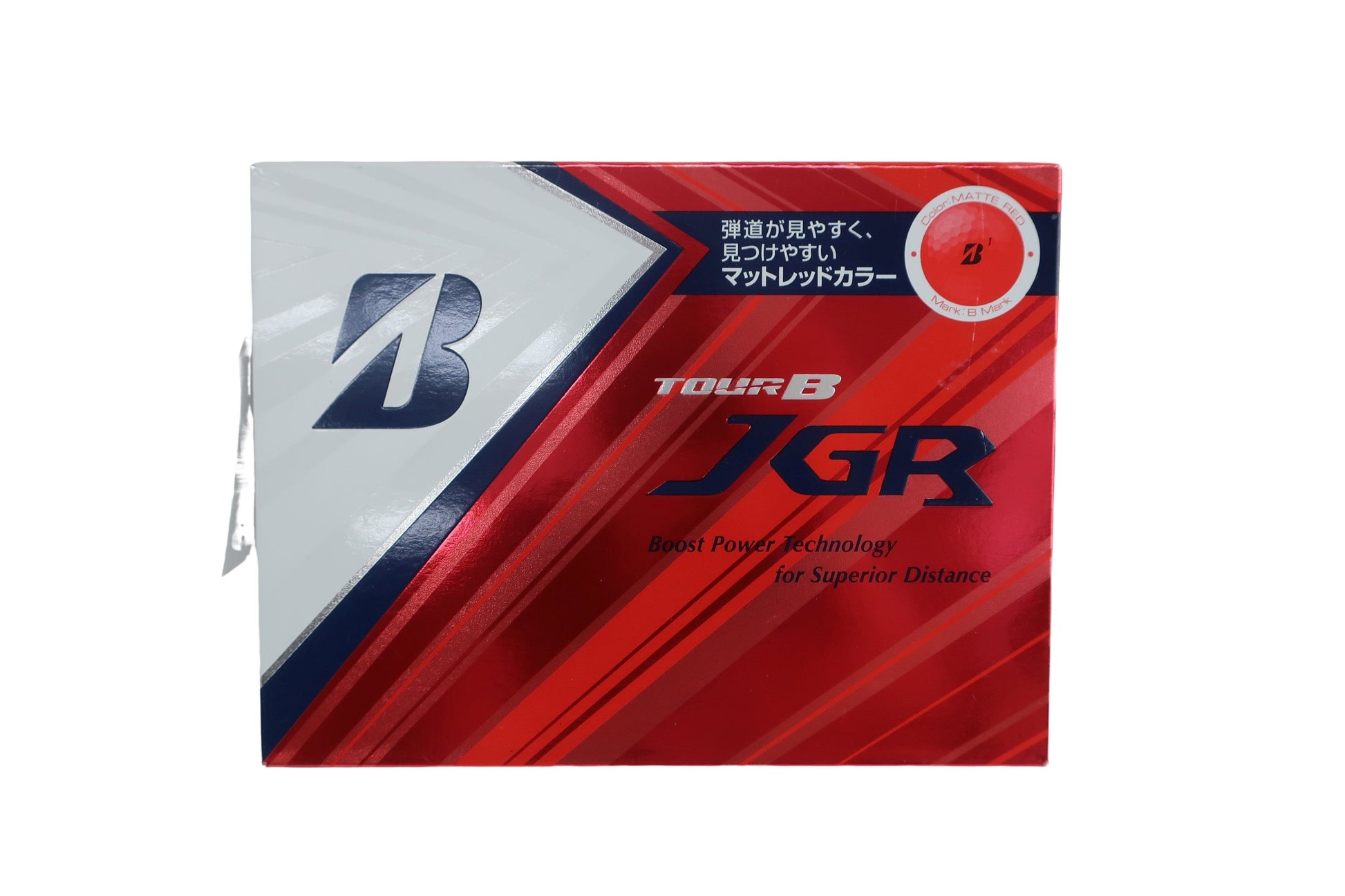 BRIDGESTONE GOLF(ブリヂストンゴルフ) ゴルフボール マットレッドカラー 1ダース TOUR B JGR 2018年モデル N-2