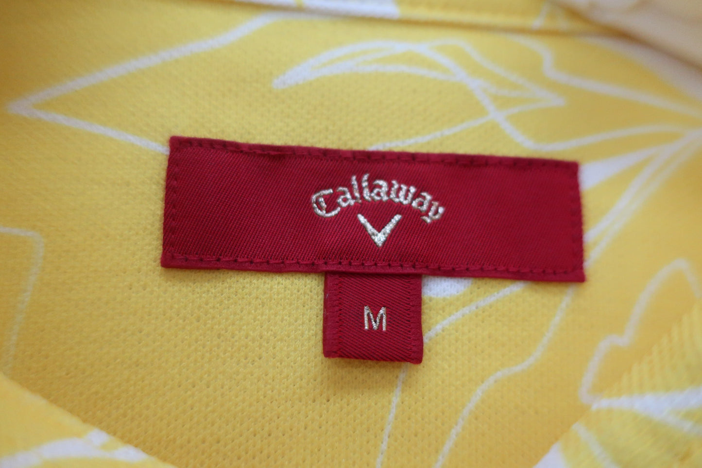 Callaway(キャロウェイ) ポロシャツ 黄色総柄 レディース M R22134211 A-3