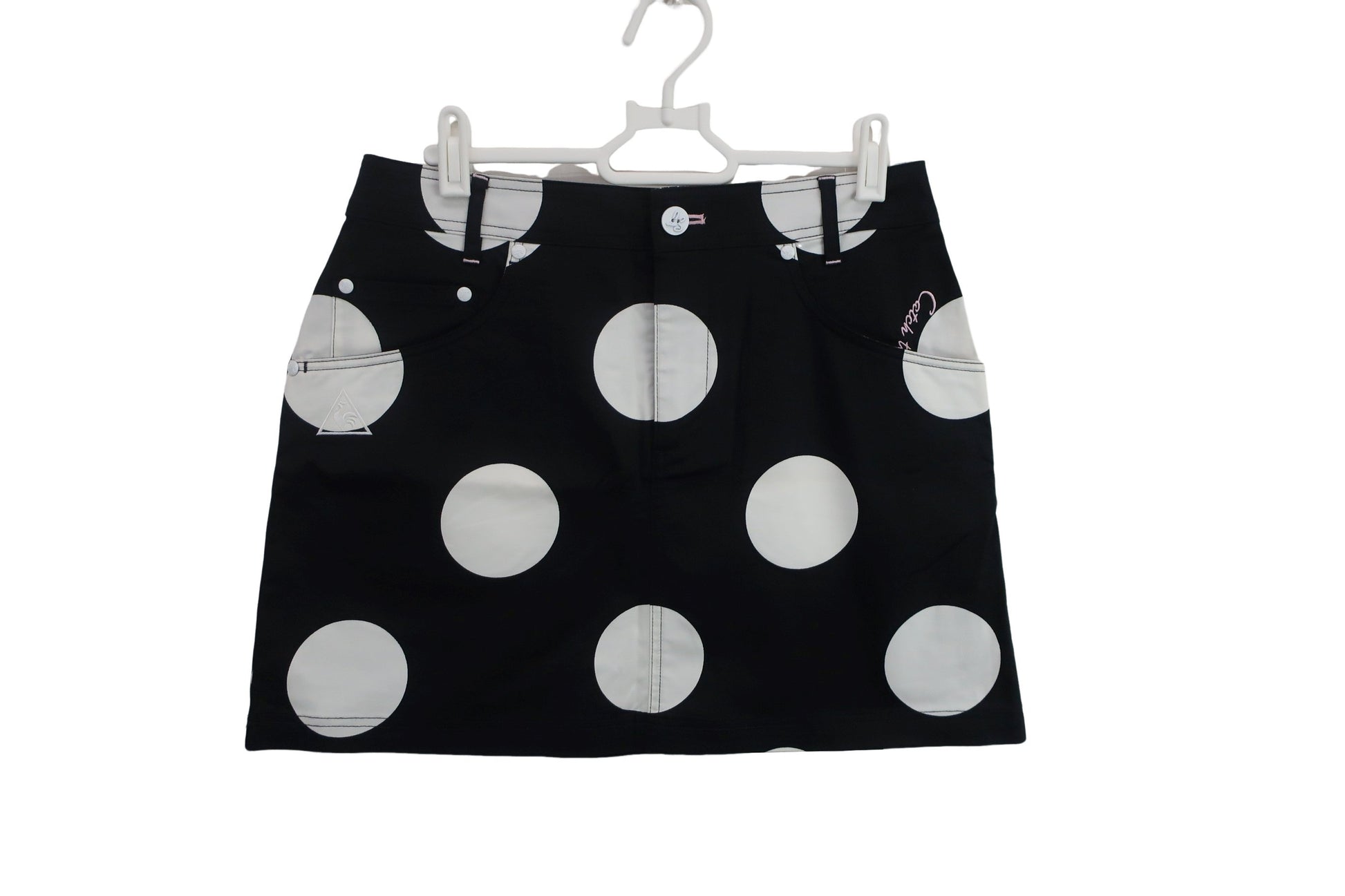 le coq sportif(ルコックスポルティフ) スカート 黒白水玉 レディース 9 A-1