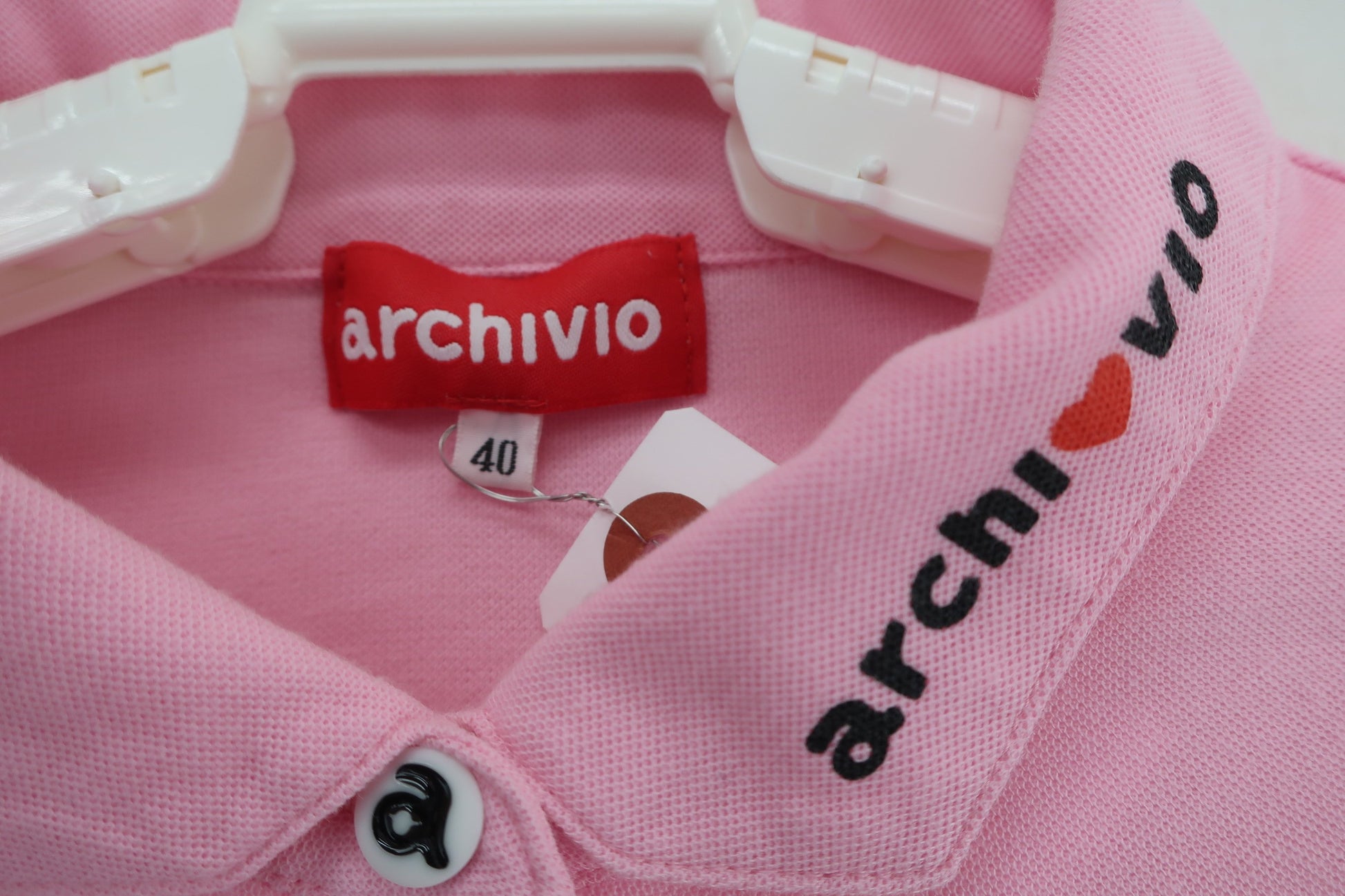 archivio(アルチビオ) ポロシャツ ピンク レディース 40 B-2