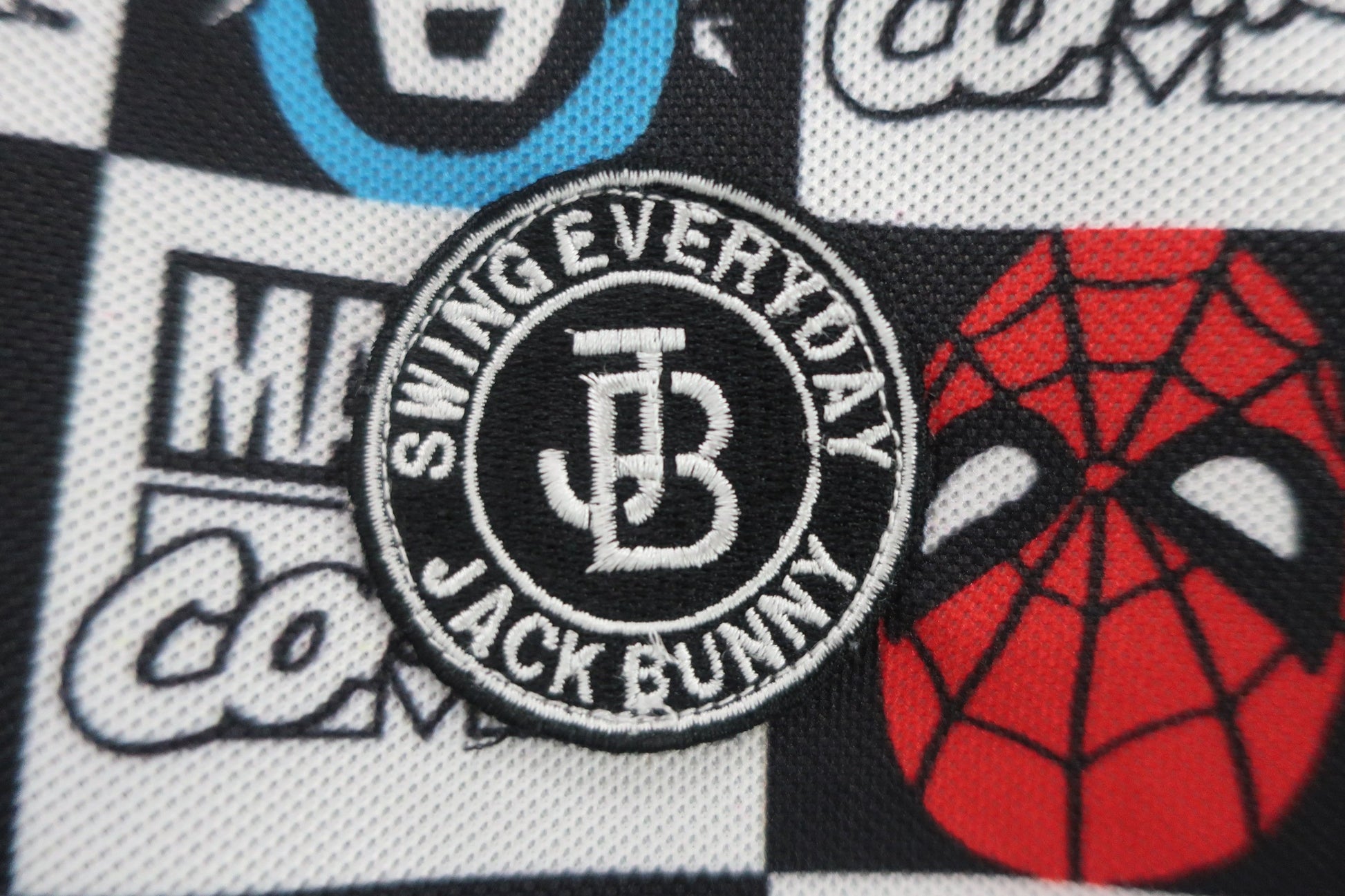Jack Bunny(ジャックバニー) ポロシャツ 白黒マーベルコミックス レディース 1 263-0160444 A-2