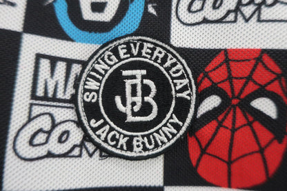 Jack Bunny(ジャックバニー) ポロシャツ 白黒マーベルコミックス レディース 1 263-0160444 A-2