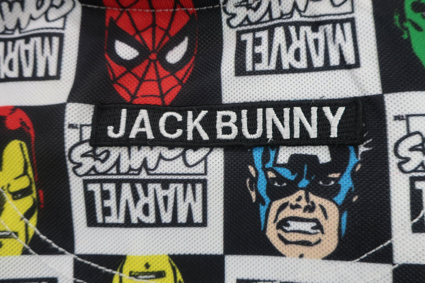 Jack Bunny(ジャックバニー) ポロシャツ 白黒マーベルコミックス レディース 1 263-0160444 A-5