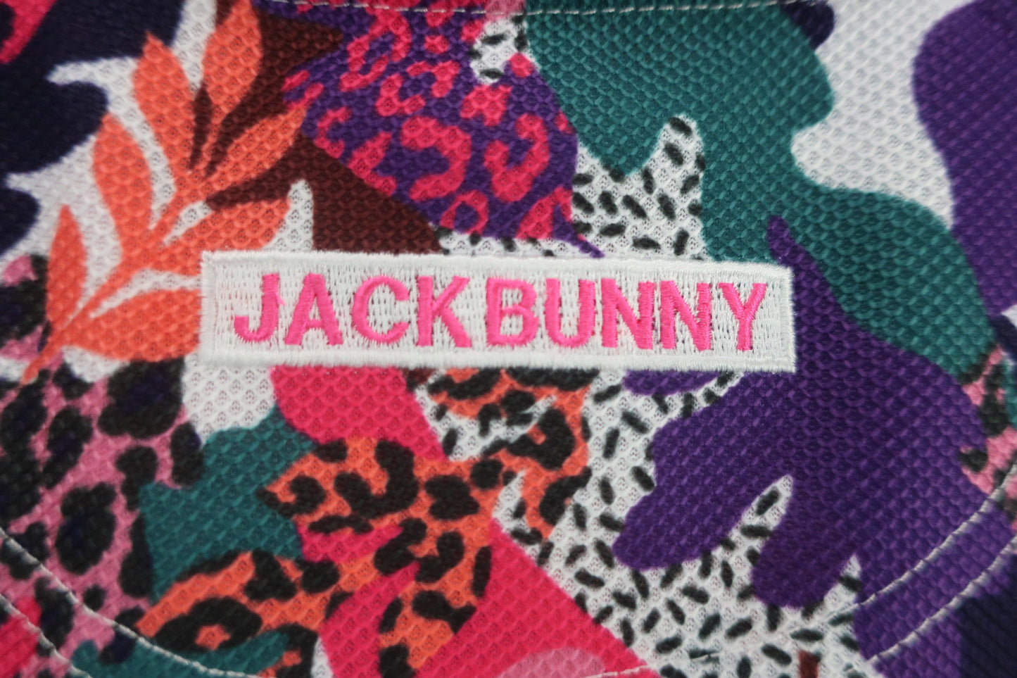 Jack Bunny(ジャックバニー) ポロシャツ 赤系総柄 レディース 2 263-1160302 A-5