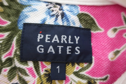 PEARLY GATES(パーリーゲイツ) ポロシャツ ピンク総柄 レディース 1 055-9160206 B-4